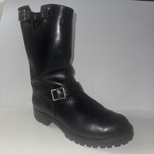 Vtg WESCO WEST COAST Size 12 Biker Motorcycle Engineer Boss VIBRAM Buckle BOOTS